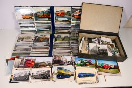 Bus photos - Two albums and one box of bus photos.