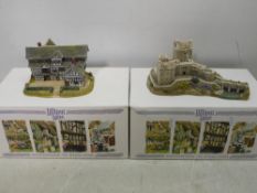 Two boxed Lilliput Lane models comprising Eilean Donan Castle (with deeds) and Little Moreton Hall.