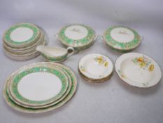 A collection of ceramic tablewares to include Alfred Meakin and other.