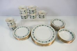A collection of Royal Doulton dinner and tea wares decorated in the Tapestry pattern,