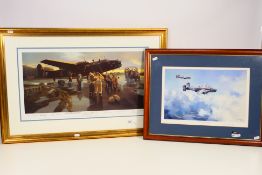 A pencil signed print of aviation / military interest entitled Halifax Replacements,