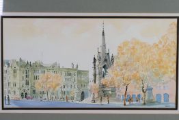 Owen L Traynor - A watercolour titled verso Albert Square, Manchester, signed lower right,