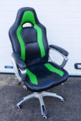 A gaming chair ALL ITEMS MUST BE PAID FOR AND COLLECTED/SHIPPED BY CLOSE OF BUSINESS ON WEDNESDAY
