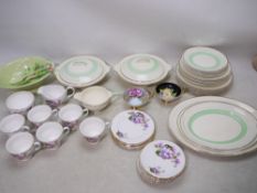 Mixed ceramics to include Gainsborough, Carlton Ware and other.