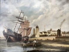 Fred Tordoff : North Shields, oil on canvas, 55 cm x 71 cm.