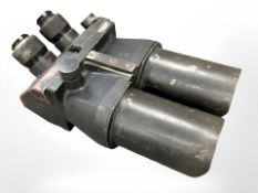 A pair of Second World War German Naval 10x80 bridge binoculars, stamped D.F. 10x80 cxn, K.F.