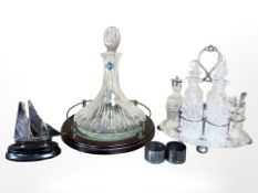 A small Maltese silver model of a sail boat stamped 917,