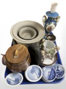 A quantity of Royal Copenhagen pin dishes, stone ware bowls,