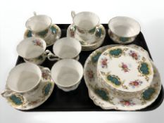 Twenty pieces of Royal Albert Berkeley tea china