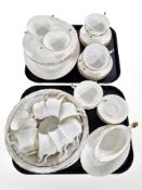 Approximately forty one pieces of Royal Albert Val D'or tea and dinner ware