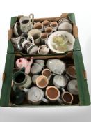 Assorted Denby earthenware tea and dinner wares.