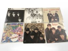 Six The Beatles vinyl LP records including Revolver PCS7009.