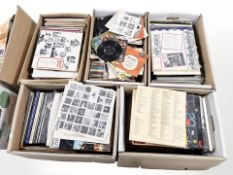 A very large quantity of vinyl LP records and box sets including classical, continental titles, etc.