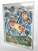 Per Van Per : Monosapiens, colour chalks with watercolour, 61 cm x 80 cm.