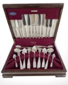 A canteen of Elkington EPNS cutlery.