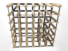 A wine rack,