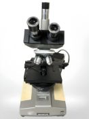 An Olympus electronic microscope.