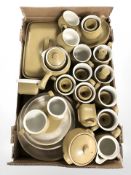 A quantity of Denby ochre glazed table wares.