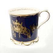 A Royal Crown Derby Coronation Beaker, no.