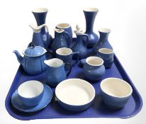 A group of Newquay Pottery jugs, vases, etc.