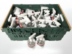 A quantity of multi purpose alcohol spray bottles.