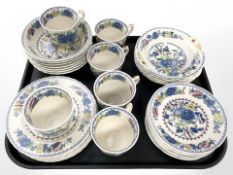 Thirty three pieces of Masons Regency tea and dinner china