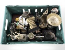 A group of golf and football trophies