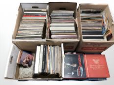 A very large quantity of vinyl LP records and box sets including classical, continental titles, etc.