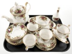 Nineteen pieces of Royal Albert Old Country Roses tea and cabinet china.