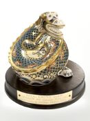 A Royal Crown Derby Dragon of Good Fortune paperweight, no.
