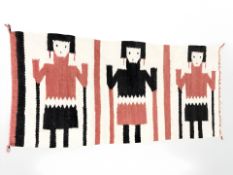 An Eastern pictorial Kilim rug,