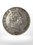 A George III silver half crown.