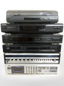 Hi-fi separates : Sony Quartz lock digital synthesizer, Denon stero tuner, JVC integrated amplifier,