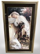 A colour print after Frederick Leighton, in gilt frame, overall 105 cm x 61 cm.