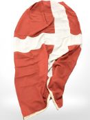 A large Danish flag, 280 cm x 220 cm.