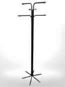 A Scandinavian metal hat and coat stand.