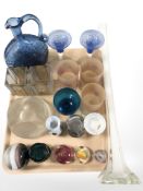 A group of Studio glass paperweights,