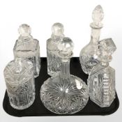 A Thomas Webb ship's whisky decanter,