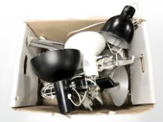 A group of continental angle poised lamps.