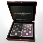 The London Mint Office 40th anniversary of decimal changeover coin and stamp set.