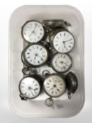 Twelve lady's silver fob watches (12)