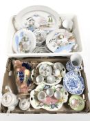 Chinese export dinner and tea wares, Maling lustre items,