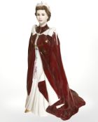 A Royal Worcester figure The Queen's 80th Birthday 2006.