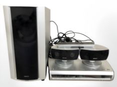 A Sony DVD recorder home theater system, DAR/X1R, pair of speakers,