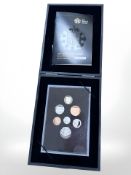 A Royal Mint 2008 United Kingdom coinage royal shield of arms proof collection,