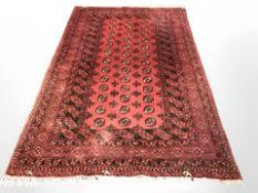 A Turkoman rug, Afghanistan, 253 cm x 161 cm.