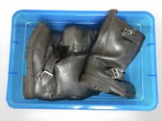 Two pairs of Hipora motorcycle boots,
