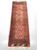 A Turkoman runner, Afghanistan, 140 cm x 47 cm.
