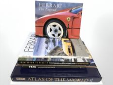 Books : Ferrari, racing, Atlas of the World,