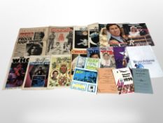 A quantity of ephemera relating to music, The Who, pilot's instruction manual for a spitfire,